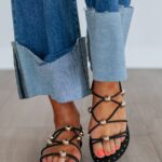 Fresh New Attitude Sandals – Black