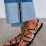 Fresh New Attitude Sandals – Black