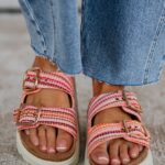 Envied Attitude Sandals – Baby Pink Mix