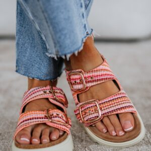 Envied Attitude Sandals - Baby Pink Mix