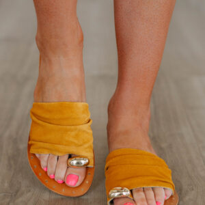 Keep It Current Sandals - Mustard