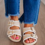 One Step Closer Sandals - Natural Mix
