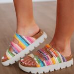 Vibrant Getaway Platform Sandals